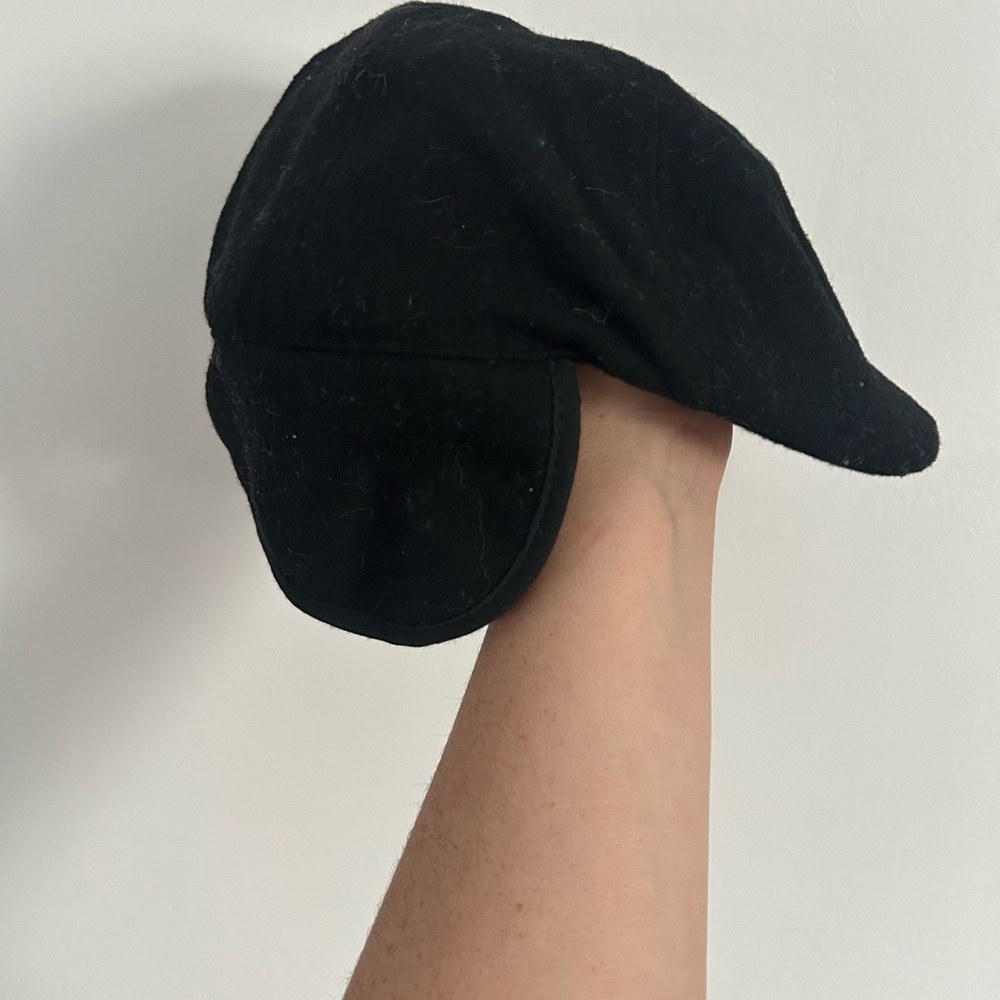 Black Newsboy Cap